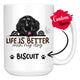Personalized Newfoundland Dog Mom Dad Mug, Custom Dog's Name Gift