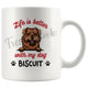 Personalized Norfolk Terrier Dog Mom Dad Mug, Custom Dog's Name Gift