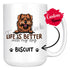 Personalized Norfolk Terrier Dog Mom Dad Mug, Custom Dog's Name Gift