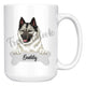 Personalized Norwegian Elkhound Dog Mom Dad Mug, Funny Dog Owner Gift