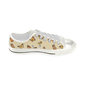 High & Low Top Canvas Women's Shoes - Monarch Butterfly - Freedom Look