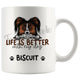 Personalized Papillon Dog Mom Dad Mug, Custom Dog's Name Gift