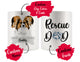 Personalized Papillon Dog Rescue Mom Dad Mug, Best Dog Owner Gift