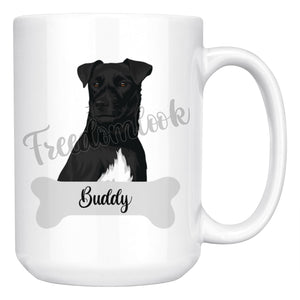 Personalized Patterdale Terrier Dog Mom Dad Mug, Funny Dog Owner Gift