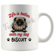 Personalized Pekingese Dog Mom Dad Mug, Custom Dog's Name Gift