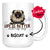 Personalized Pekingese Dog Mom Dad Mug, Custom Dog's Name Gift