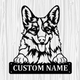 Personalized Pembroke Welsh Corgi Metal Sign, Dog Owner Wall Art, Memorial Gift