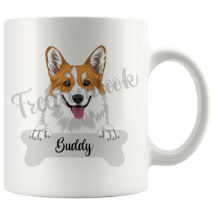 Personalized Pembroke Welsh Corgi Dog Mom Dad Mug, Funny Dog Owner Gift