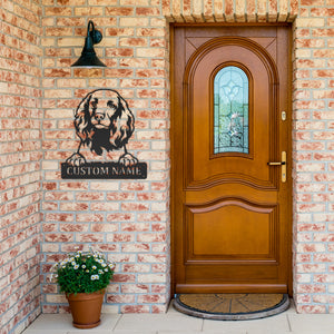 Personalized American-Water-Spaniel  Metal Sign, Dog Owner Wall Art, Memorial Gift