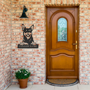 Personalized Australian Kelpie  Metal Sign, Dog Owner Wall Art, Memorial Gift