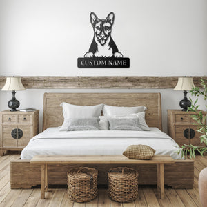 Personalized Basenji Metal Sign, Dog Owner Wall Art, Memorial Gift