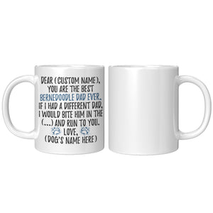 Personalized Bernedoodle Dog Mom Mommy Coffee Mug, Bernedoodle Owner Man  Gifts