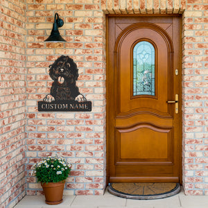 Personalized Bernedoodle Metal Sign, Dog Owner Wall Art, Memorial Gift