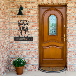 Personalized Boerboel Metal Sign, Dog Owner Wall Art, Memorial Gift