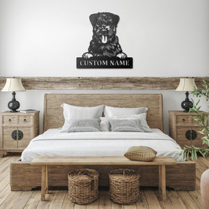 Personalized Border Terrier Metal Sign, Dog Owner Wall Art, Memorial Gift