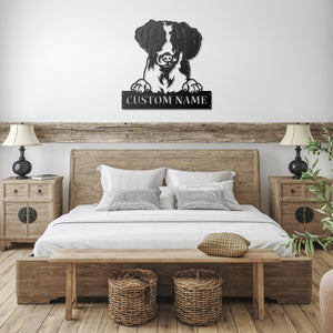 Personalized Brittany Metal Sign, Dog Owner Wall Art, Memorial Gift