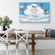 Personalized Canvas for My Mom, Custom Names With Hearts, Special Gift from Daughter Son or Husband, Mother's Day Saying Gift