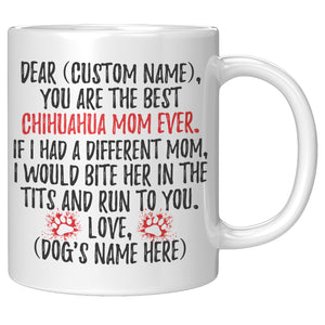 Personalized Chihuahua Dog Mom Mommy Coffee Mug, Chihuahua Owner Women Gifts