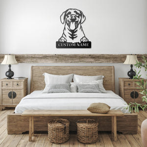 Personalized Corgidor Metal Sign, Dog Owner Wall Art, Memorial Gift