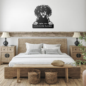 Personalized Dachshund - Longhaired Metal Sign, Dog Owner Wall Art, Memorial Gift
