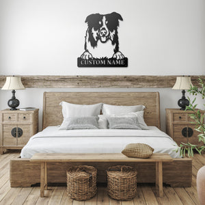 Personalized English Shepherd  Metal Sign, Dog Owner Wall Art, Memorial Gift