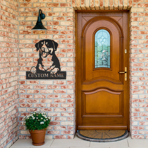 Personalized Entlebucher Metal Sign, Dog Owner Wall Art, Memorial Gift