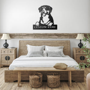 Personalized Entlebucher Metal Sign, Dog Owner Wall Art, Memorial Gift