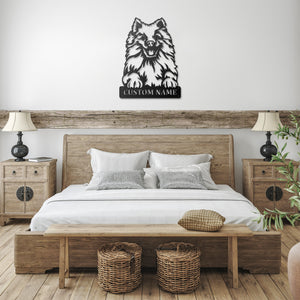 Personalized Eskimo Metal Sign, Dog Owner Wall Art, Memorial Gift