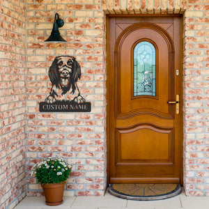 Personalized German Longhaired Pointer Metal Sign, Dog Owner Wall Art, Memorial Gift