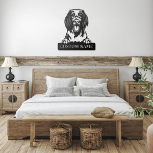 Personalized German Longhaired Pointer Metal Sign, Dog Owner Wall Art, Memorial Gift