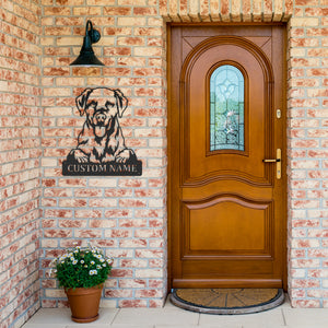 Personalized Goldador Metal Sign, Dog Owner Wall Art, Memorial Gift