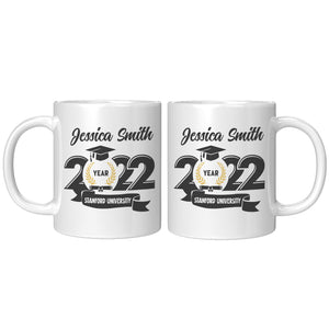 Personalized Graduation Mug With The Name Of The University 2022
