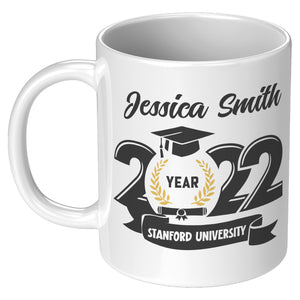 Personalized Graduation Mug With The Name Of The University 2022