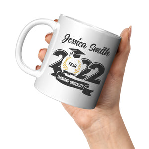 Personalized Graduation Mug With The Name Of The University 2022