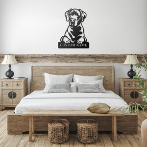 Personalized Great Dane Metal Sign, Dog Owner Wall Art, Memorial Gift
