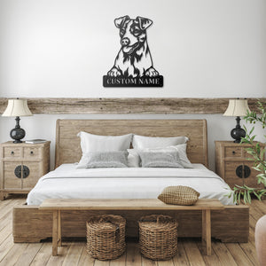 Personalized Jack Russell Metal Sign, Dog Owner Wall Art, Memorial Gift