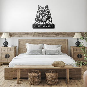 Personalized Japanese Spitz Metal Sign, Dog Owner Wall Art, Memorial Gift