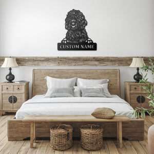 Personalized Labradoodle Metal Sign, Dog Owner Wall Art, Memorial Gift