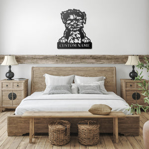 Personalized Morkie Metal Sign, Dog Owner Wall Art, Memorial Gift