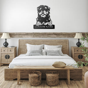 Personalized Norfolk Terrier Metal Sign, Dog Owner Wall Art, Memorial Gift