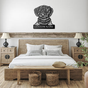 Personalized Shih-Poo Metal Sign, Dog Owner Wall Art, Memorial Gift