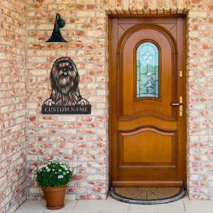 Personalized Shih Tzu Metal Sign, Dog Owner Wall Art, Memorial Gift