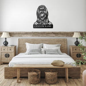 Personalized Shih Tzu Metal Sign, Dog Owner Wall Art, Memorial Gift