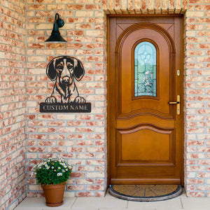 Personalized Treeing Walker Coonhound Metal Sign, Dog Owner Wall Art, Memorial Gift