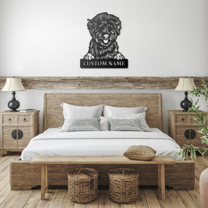 Personalized Whoodle Metal Sign, Dog Owner Wall Art, Memorial Gift