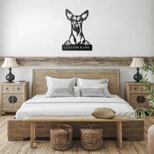 Personalized Xoloitzcuintli Metal Sign, Dog Owner Wall Art, Memorial Gift