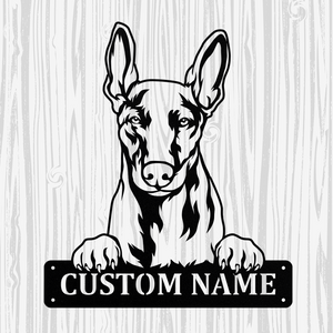 Personalized Pharaoh Hound Metal Sign, Dog Owner Wall Art, Memorial Gift