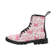 Pink Butterfly Canvas Women's Boots - Freedom Look