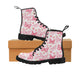 Pink Butterfly Canvas Women's Boots - Freedom Look