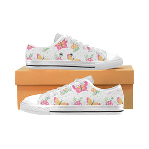 High & Low Top Canvas Women's Shoes - Lovely Butterflies - Freedom Look